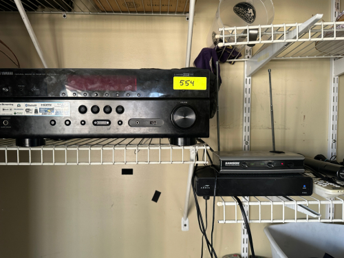YAMAHA RX-V478 STEREO RECEIVER W/ ASSORTED ELECTRONICS