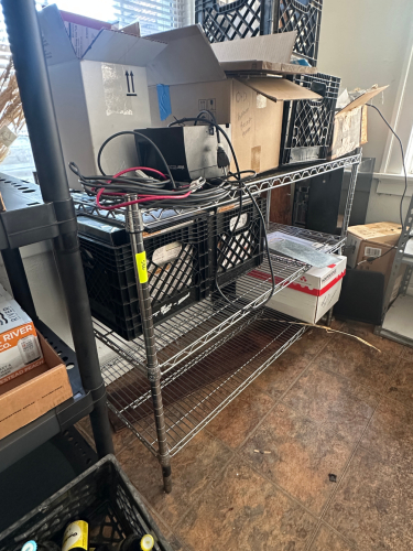 48" X 14" THREE TIER WIRE SHELF
