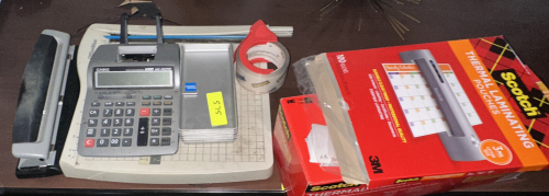 (1) LOT OF ASSORTED OFFICE SUPPLIES