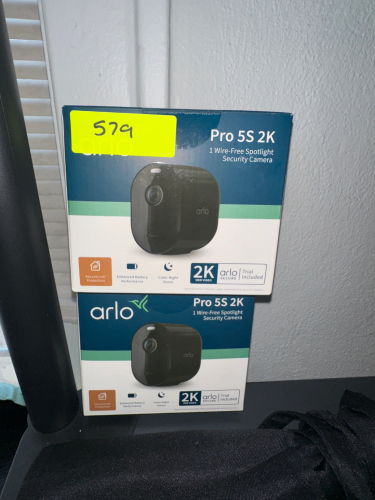 (2) PRO 5S 2K SECURITY CAMERAS.