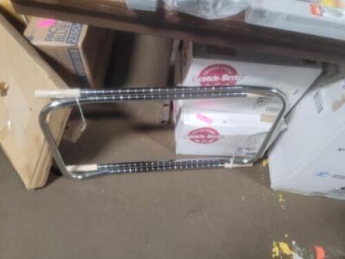 DESCRIPTION: (2) CART HANDLES BRAND/MODEL: SUPER ERECTA #H3C INFORMATION: STAINLESS RETAIL$: $40.00 EA SIZE: 18" QTY: 2