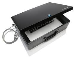 (1) LAPTOP SAFE WITH KEY