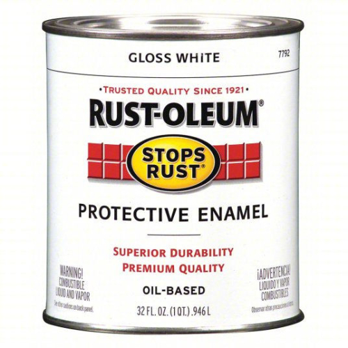 (2) GLOSS WHITE OIL BASED PAINT