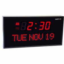 (1) DIGITAL WALL CLOCK WITH CALENDAR DISPLAY