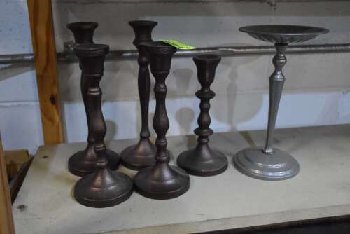 (6) - BRASS CANDLE STICKS