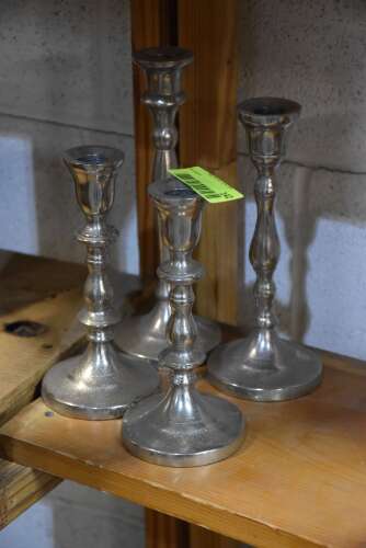 (4) - BRASS CANDLE STICKS
