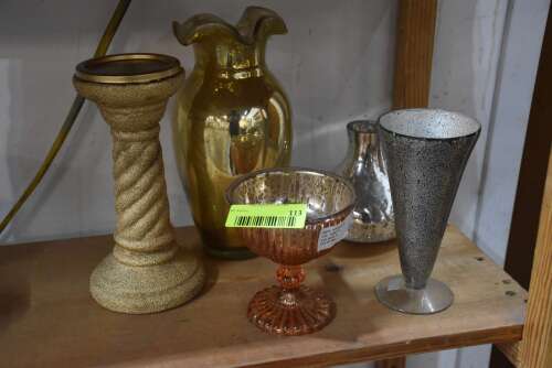 (5) - ASSORTED TABLE ACCENT D&Eacute;COR ITEMS
