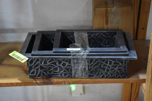 (3) - SMALL MATCHING PLANTERS