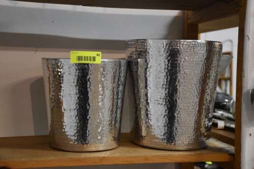 (2) - ASSORTED PLANTERS
