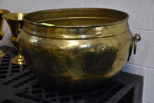 LARGE BRASS WATER POT