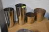 (4) - DECORATIVE WASTE BINS