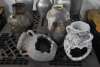 (4) - DECORATIVE CLAY POTTERY VASES