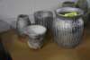 (4) - HIGH QUALITY CLAY POTTERY VASES - 2