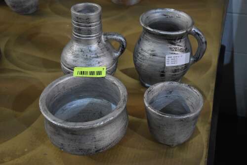 (4) - HIGH QUALITY CLAY POTTERY VASES