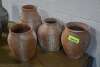 (4) - HIGH QUALITY CLAY POTTERY VASES - 2