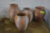 (4) - HIGH QUALITY CLAY POTTERY VASES - 3