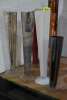 (4) - TALL CYLINDER GLASS VASES