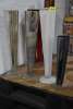 (4) - TALL CYLINDER GLASS VASES - 2