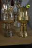 (2) - DECORATIVE GLASS VASES - 2