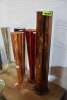 (4) - TALL CYLINDER GLASS VASES - 3