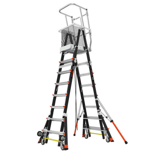 (1) SAFETY CAGE LADDER