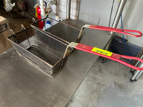 (2) DEEP FRYER BASKETS