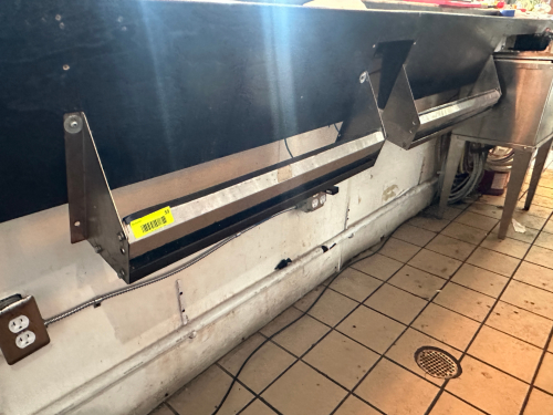 (2) STAINLESS WALL MOUNTED SPEED RAILS