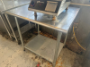 30" X 24" STAINLESS TABLE. - 2