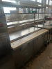 TRUE 60" MEGA TOP PIZZA PREP TABLE W/ TWO GROUP STAINLESS RISER SHELF. - 2