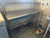 50" X 24" STAINLESS TABLE W/ WIRE RISER.