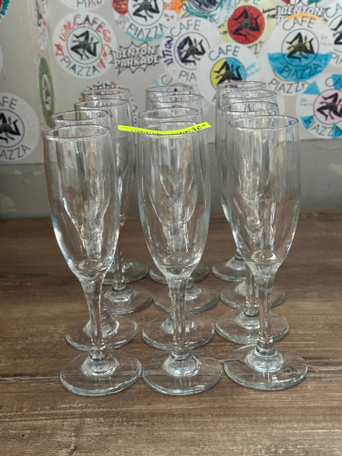 (12) CHAMPAGNE FLUTES