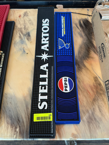 (1) LOT OF ASSORTED BAR MATS