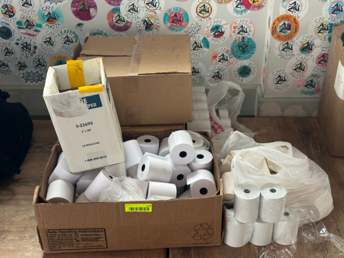 (1) LOT OF PRINTER ROLL PAPER