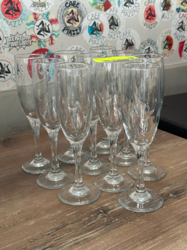 (10) CHAMPAGNE FLUTES