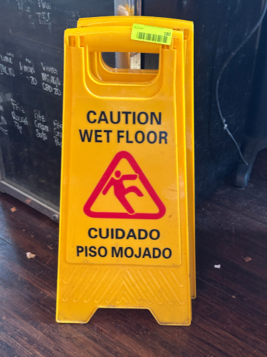 (2) WET FLOOR SIGNS