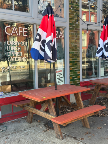 52" X 62" WOODEN PICNIC TABLE
