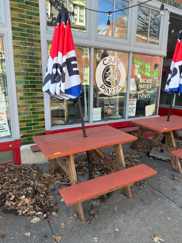 52" X 62" WOODEN PICNIC TABLE