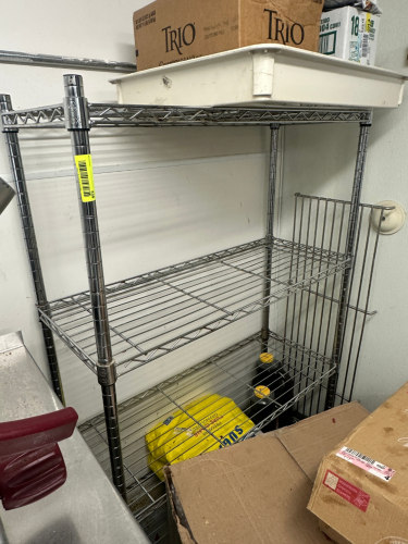 36" X 14" FOUR TIER WIRE RACK.