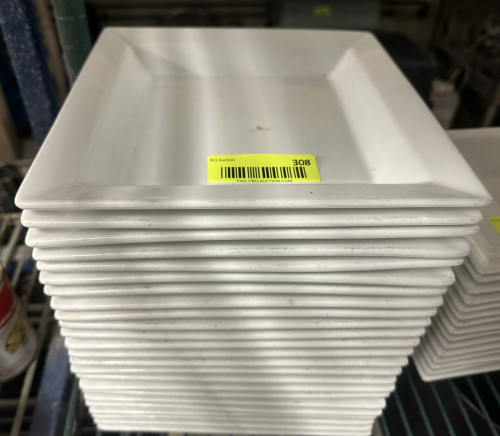 (22) 9" X 9" CHINA PLATES.