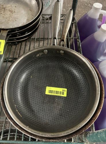(3) ASSORTED SKILLETS