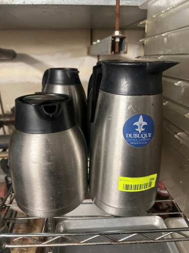 (4) ASSORTED INSULATED COFFEE DECANTERS.