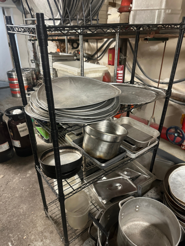 36" X 12" FOUR TIER WIRE RACK