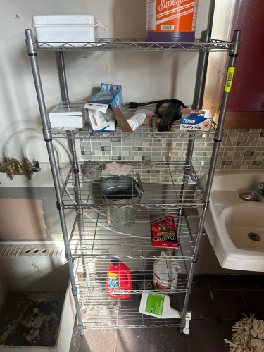 20" X 12" SIX TIER LIGHT DUTY WIRE SHELF.