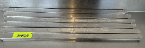 (6) 18" STAINLESS DIVIDERS.