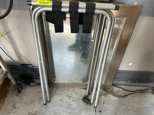 (2) FOLDING TRAY STANDS