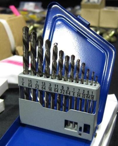 (2) DRILL BIT SETS WITH METAL ORGANIZERS ( NEW )