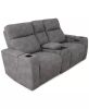 MACYS GREYMEL FABRIC POWER RECLINING LOVESEAT W/WIRELESS CHARGER