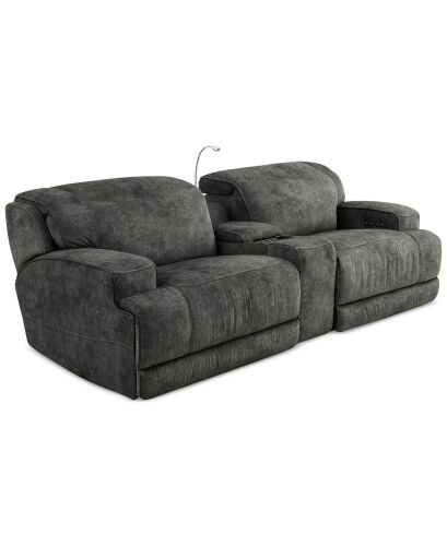 MACYS SEBASTON POWER RECLINING 3PC SECTIONAL