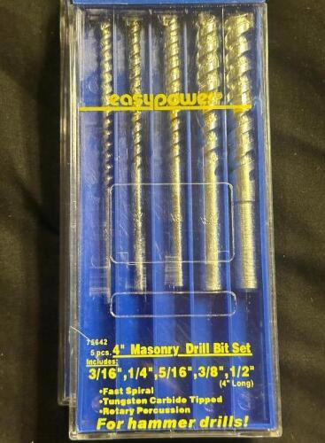 (3) 4" MASONRY DRILL BIT SET