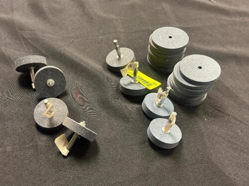 (1) LOT OF ASSORTED STONE GRINDING WHEELS
